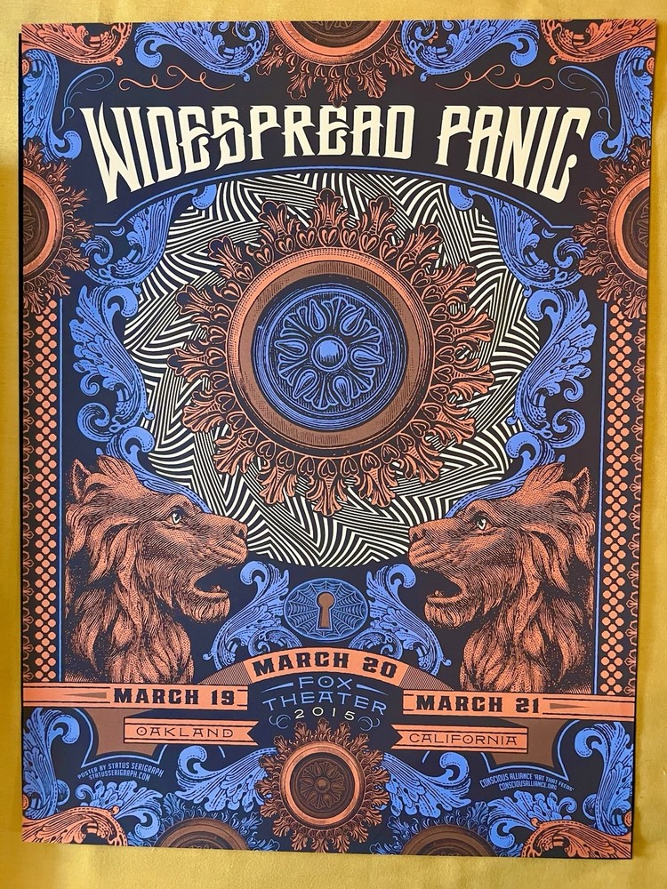 Widespread Panic 2014 Oakland Fox Poster