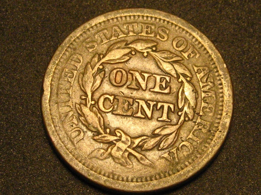 1852 Braided Hair Large Cent