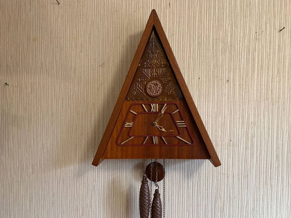 Soviet Vintage Cuckoo clock, USSR clock, Soviet working clock, Mechanical clock