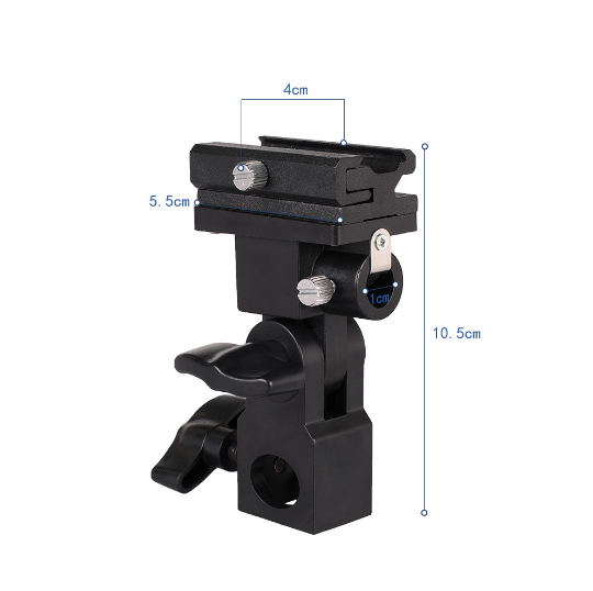 2pcs Universal Camera Adjustable Flash Mount Hot Shoe Reflective Umbrella Holder