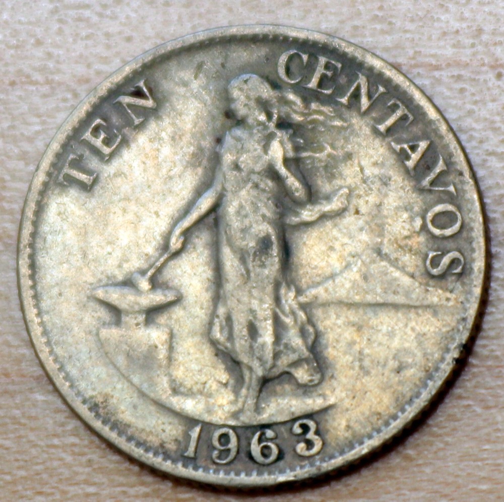 1963 Philippines 10 Centavos