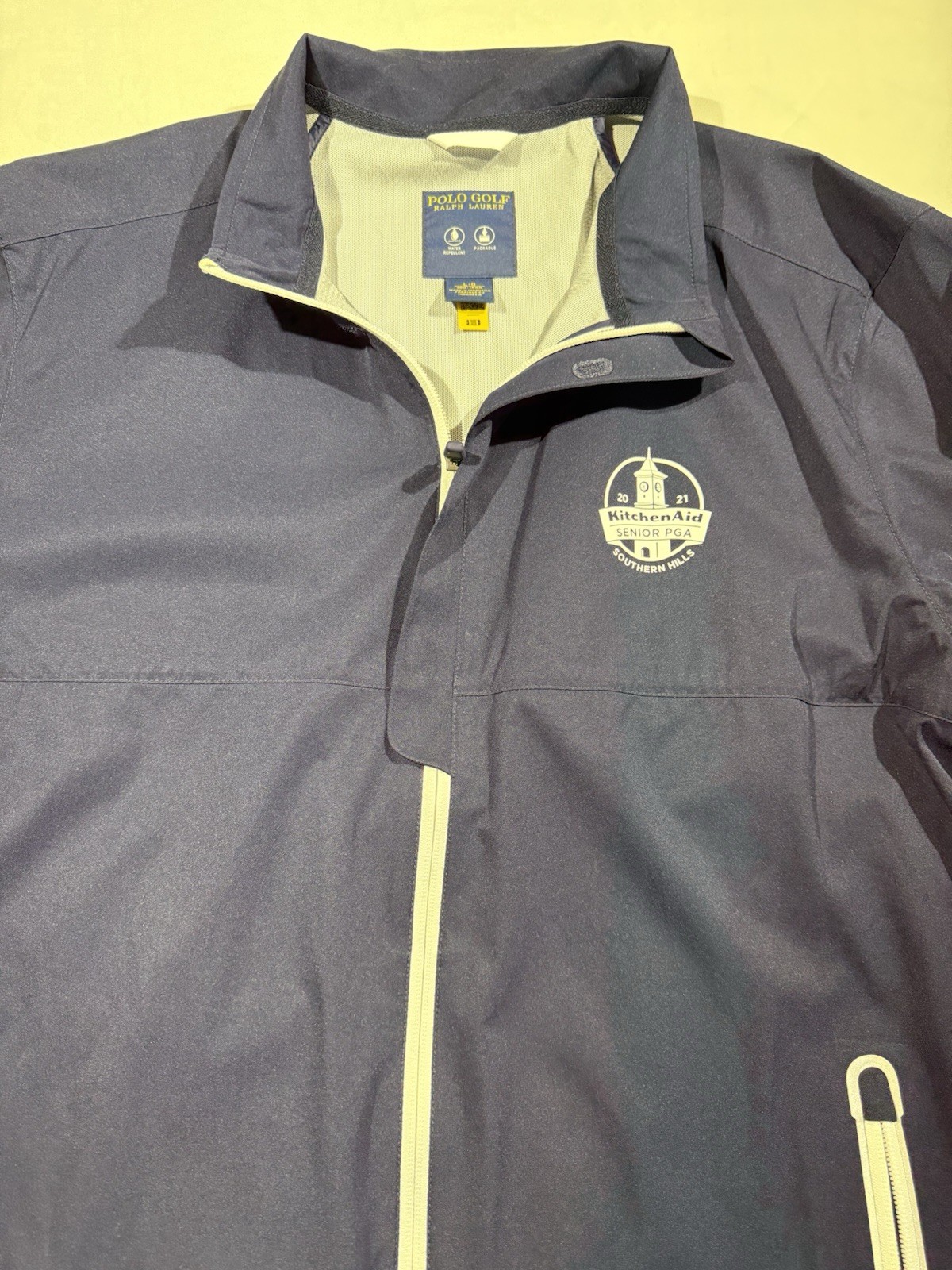 Ralph Lauren KitchenAid Senior PGA Jacket Mens Large Blue Golf Full Zip