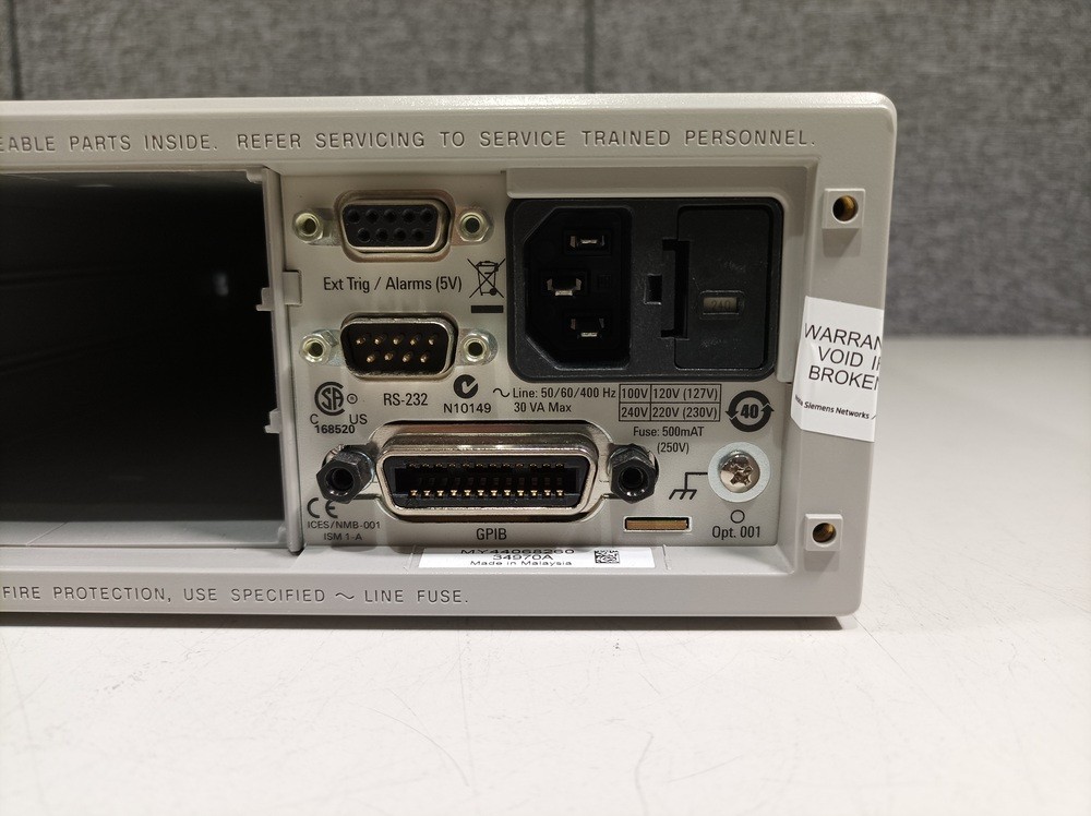 Agilent 34970A, Data Acquisition/Switch Unit #