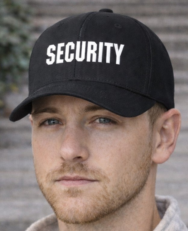 Security Flexfit Hat With Embroidery on Front and Back