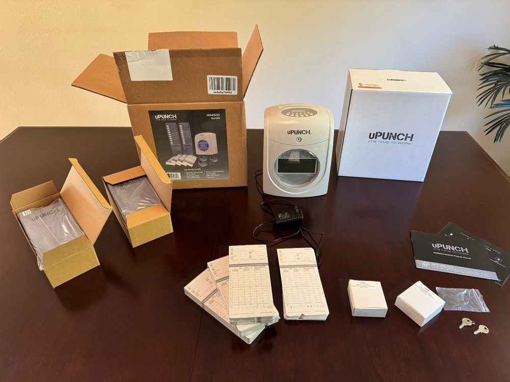 uPunch HN4500 Time Clock Bundle - great condition