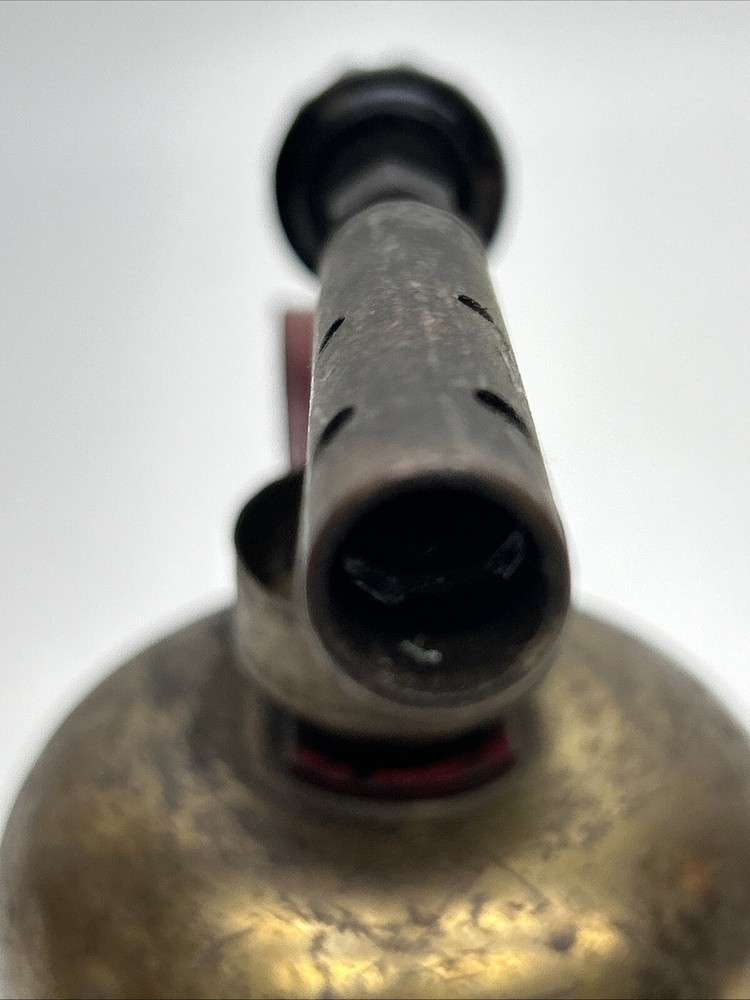 Vintage DUNLAP Brass Denatured Alcohol Torch, Empty