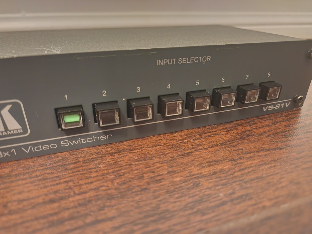 Kramer VS-81V 8x1 Composite Video Switcher Passive, HB, Mechanical Switch