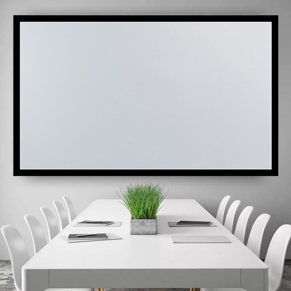 135" Projector Screen Projection Screen Wall-mounted HD 16:9 Projector Screen