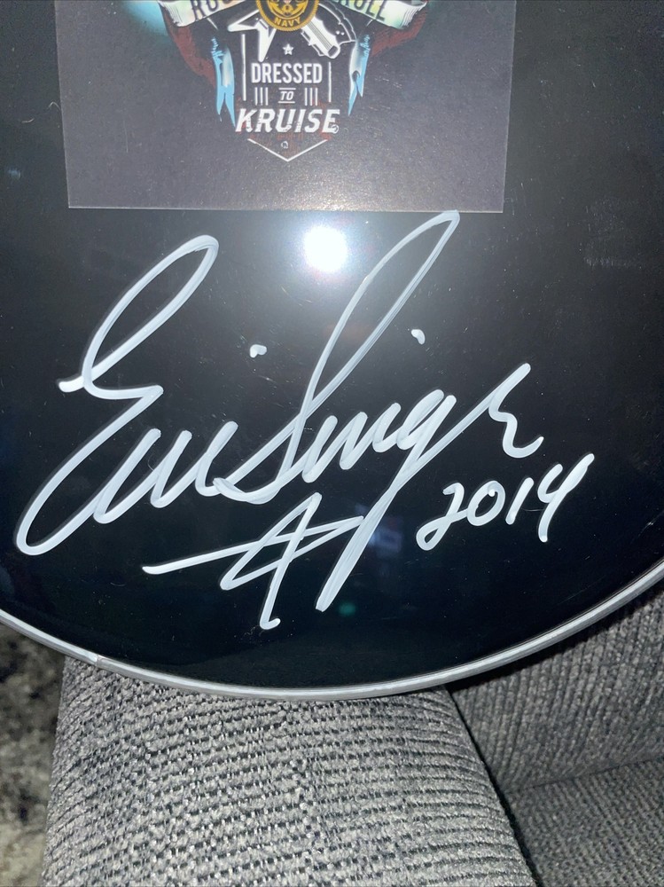 KISS Autographed Drum Skin