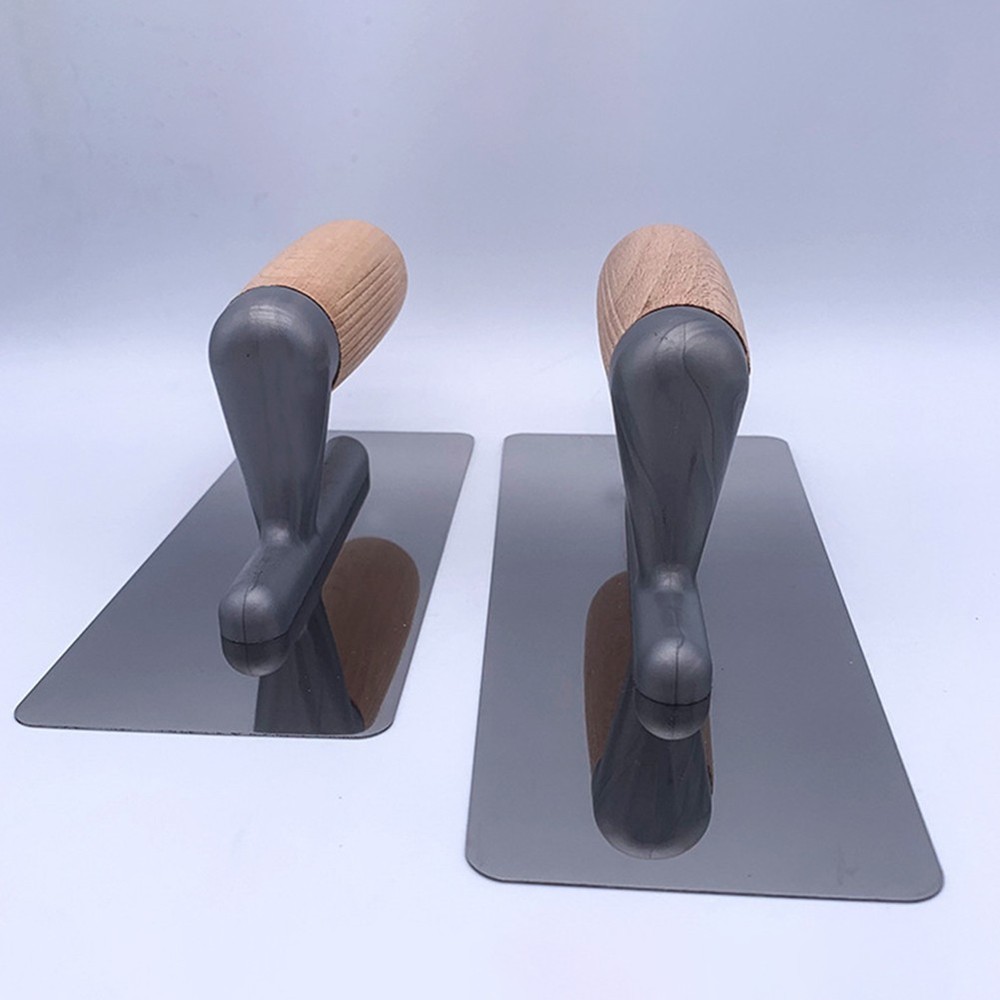 Ergonomic handle smooth and even application flat drywall trowel for stucco