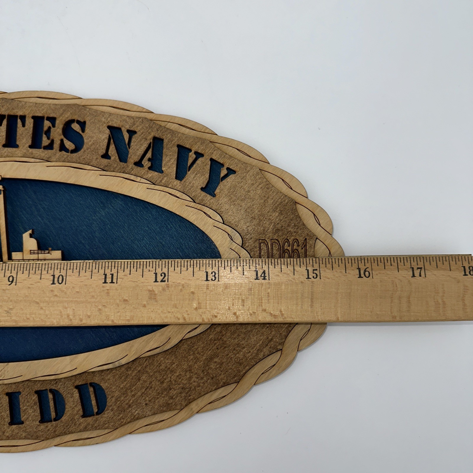 US Navy USS Kidd DD661 Wooden 3D Laser Cut Wall Decor Military Ship Plaque