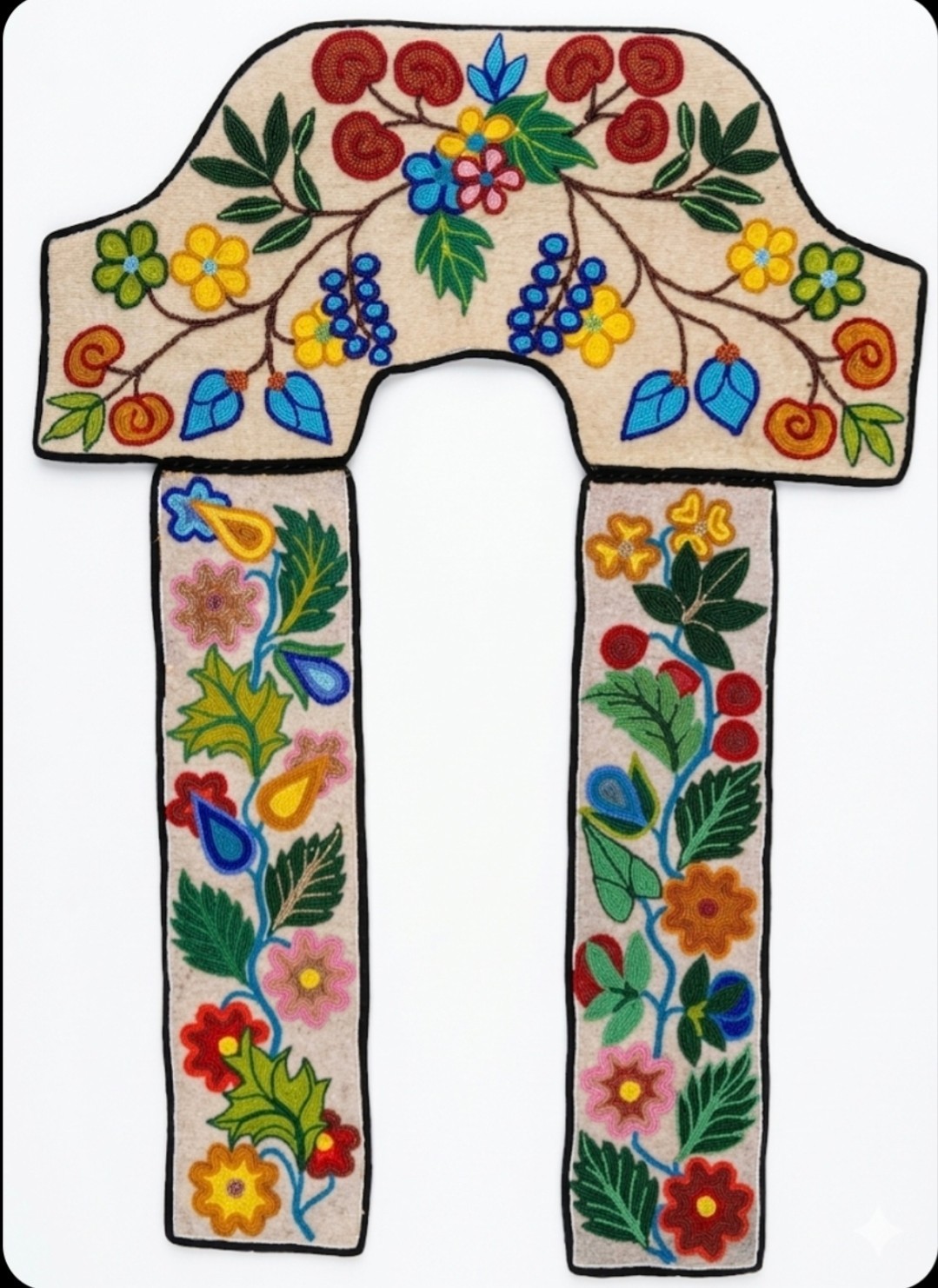 Handmade Ojibwe Beaded Yoke Collar Native American Powwow Regalia Women YK521