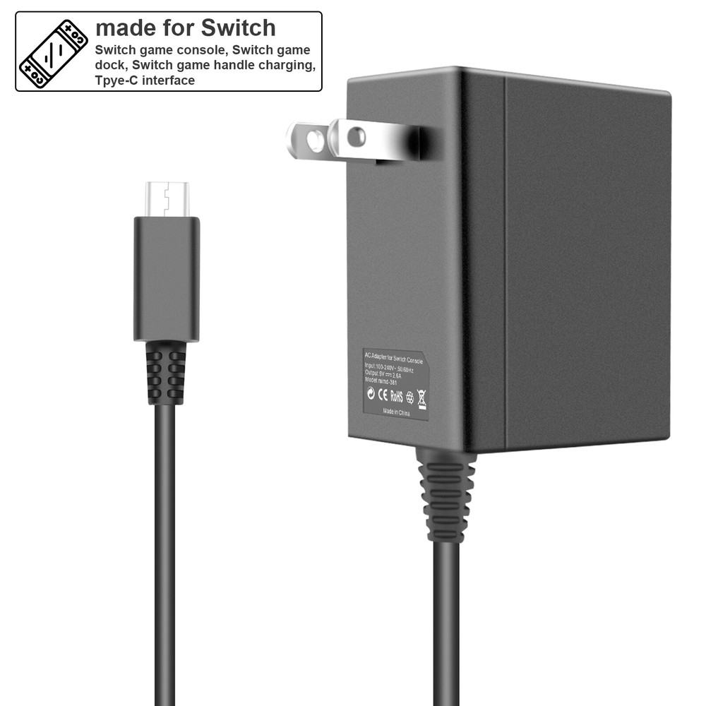 For Nintendo Switch & Pro Controller AC Power Supply Adapter Wall Travel Charger