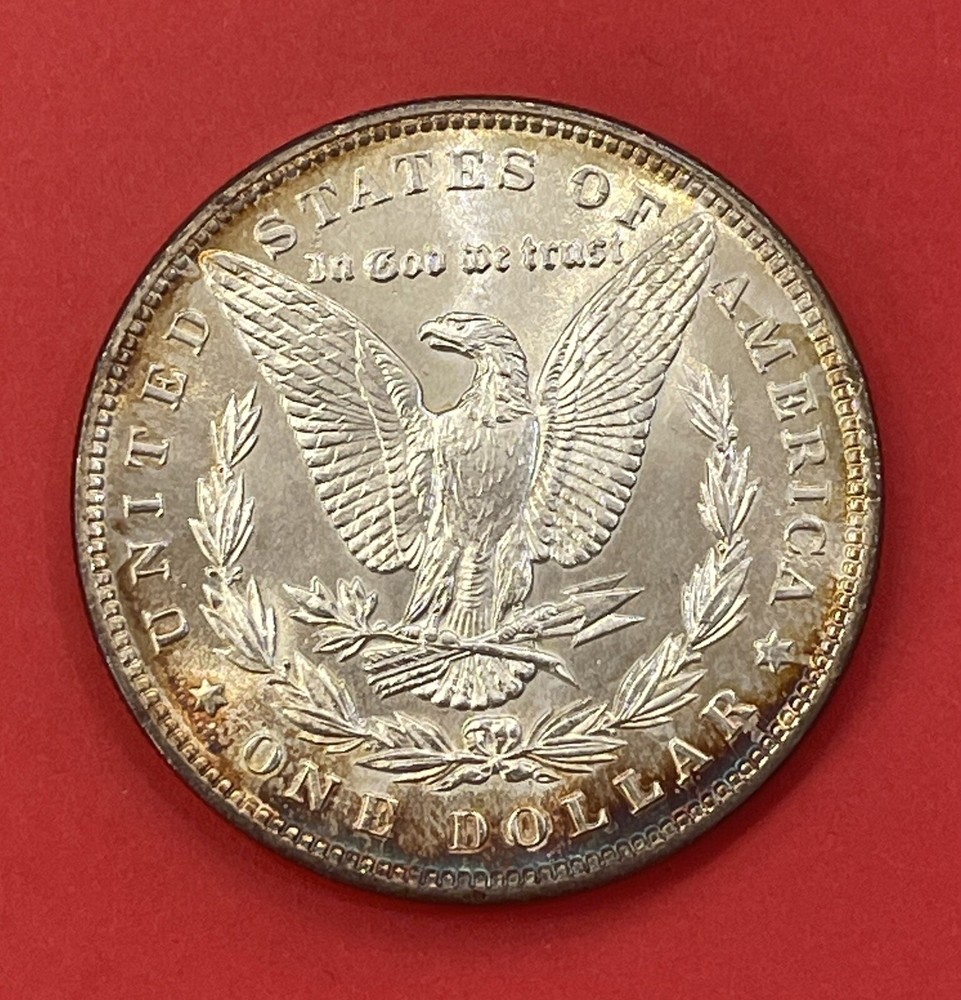 1896 P Morgan Silver Dollar, Gem Uncirculated.