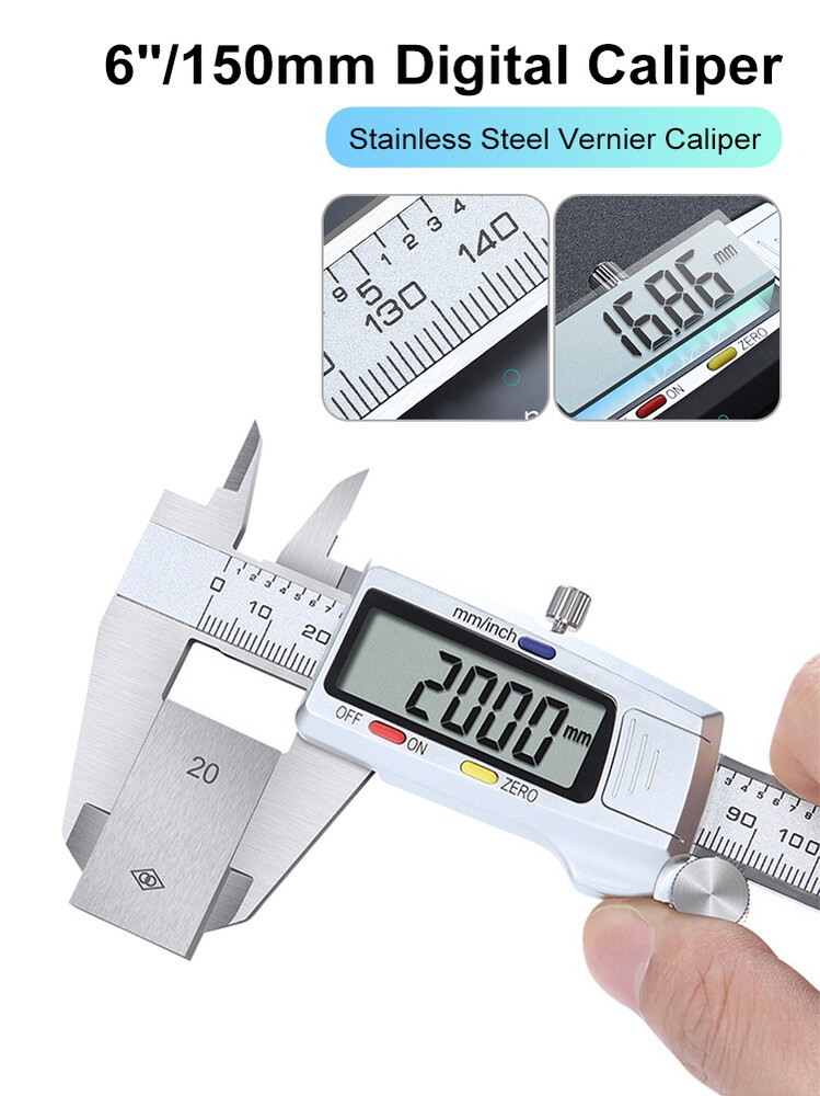 6" Digital ruler electronic caliper vernier caliper digital caliper micrometer