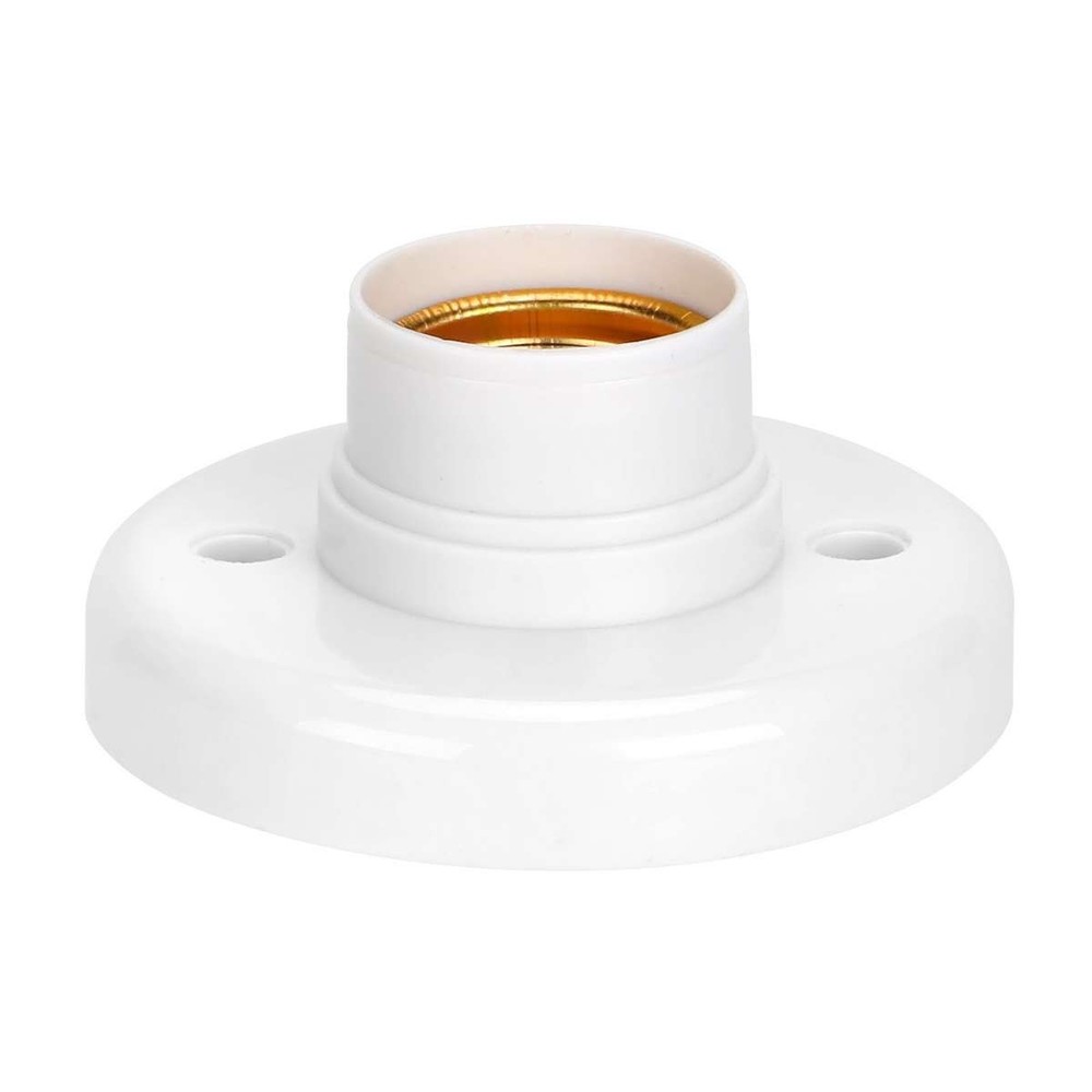 1-20 Pcs E27 Light Bulb Pendant Lamp Fixing Base Holder Screw Cap Socket Round