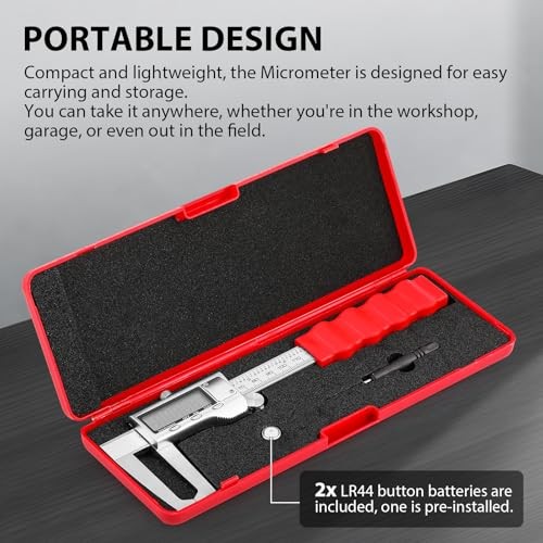 Digtal Caliper Disc Brake Rotor Micrometer Digital Caliper Measuring Tool for
