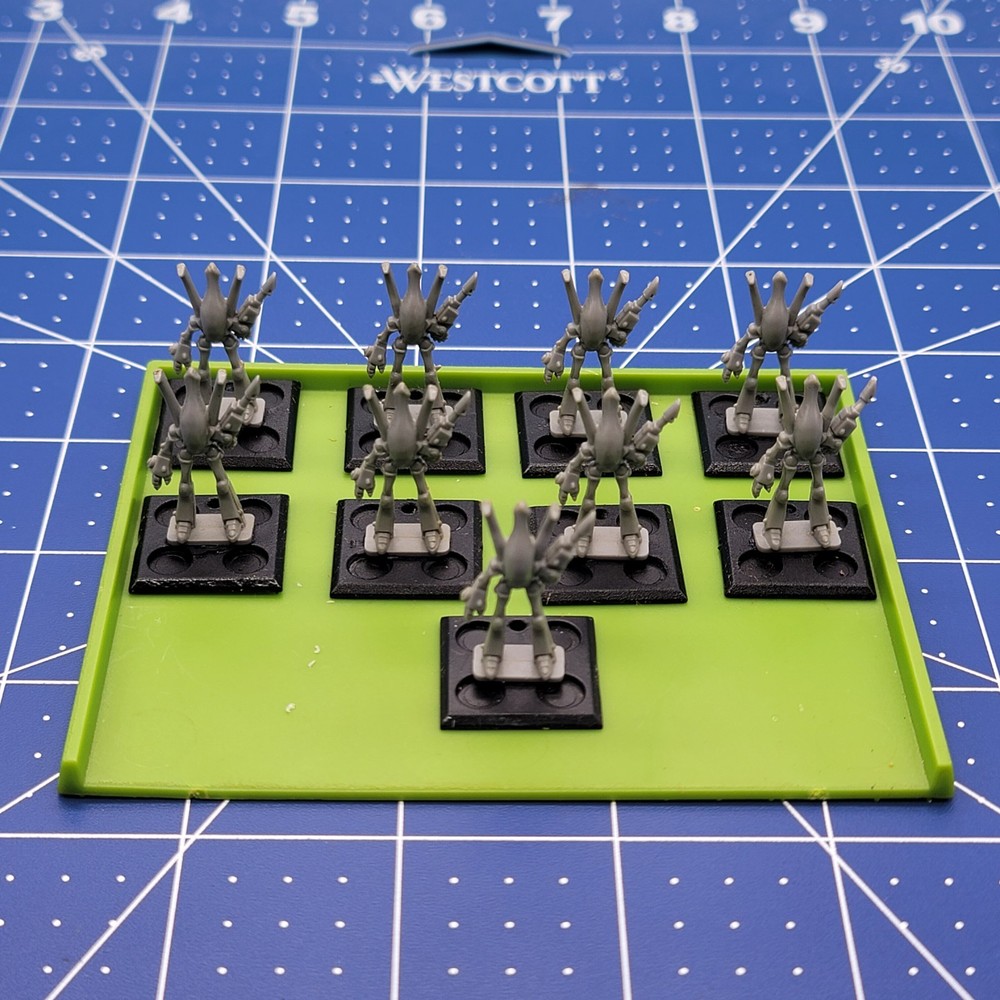 GW EPIC 40K ELDAR - Eldar Wraithlord Unit x 9 (on 9 Bases) - OOP 6mm Plastic