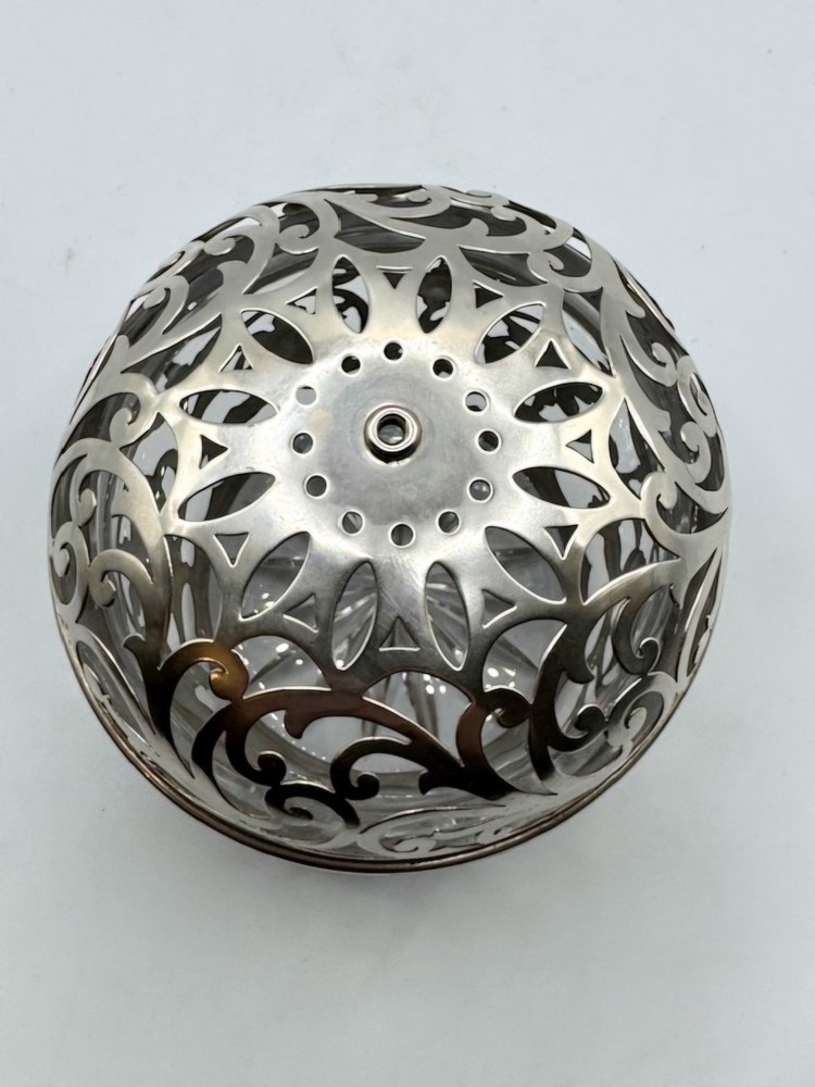 Antique Gorham Sterling Silver Cut Work String /Thread Holder . C1900.