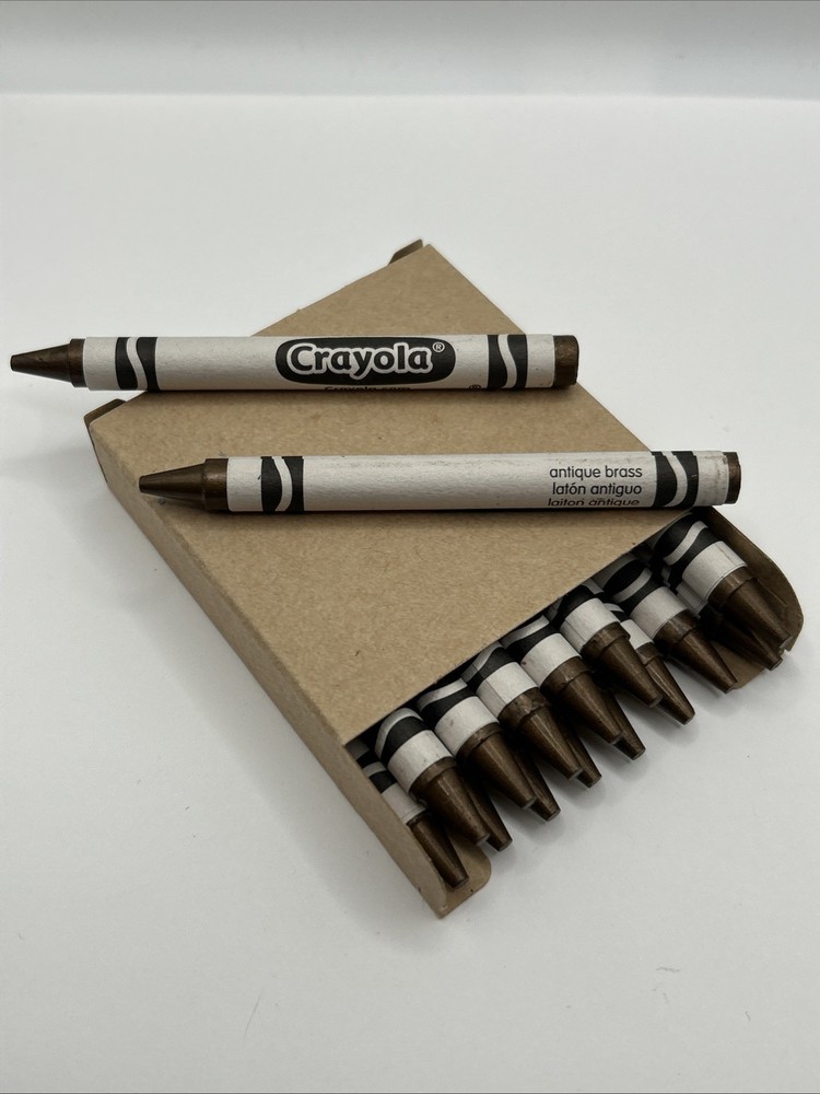 (16) Crayola Crayons (antique brass) BULK
