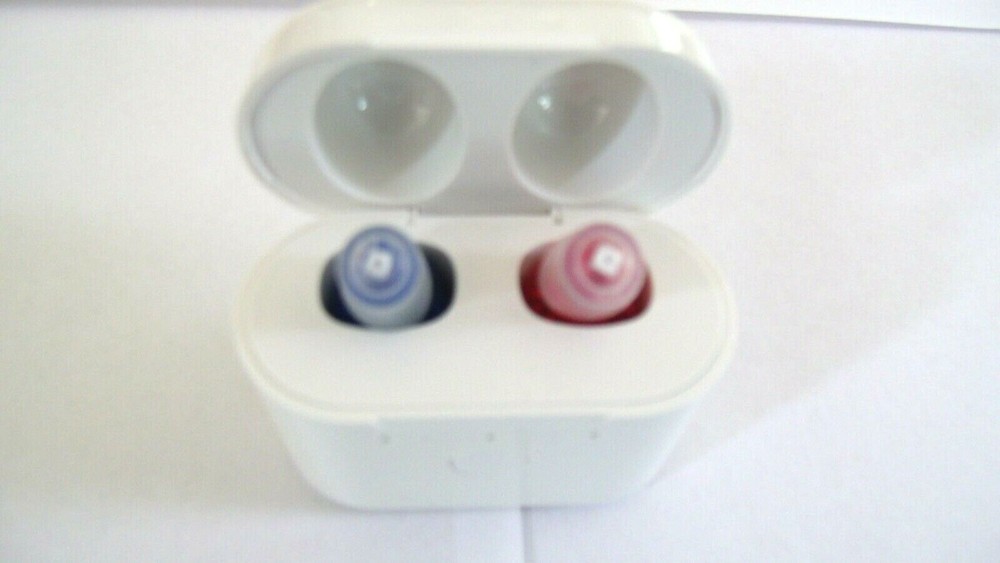 TWO Rechargeable mini CIC Hearing amplifiers noise reduction 3 programs USA