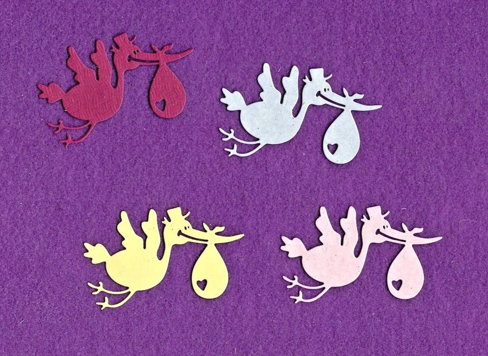 STORK & BUNDLE # 2 die cuts scrapbook cards
