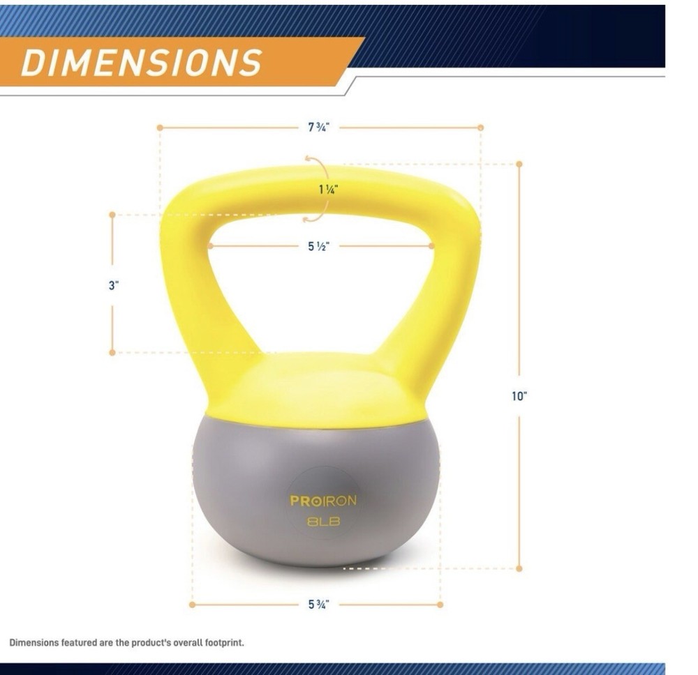 Proiron 8lb Soft Kettlebell