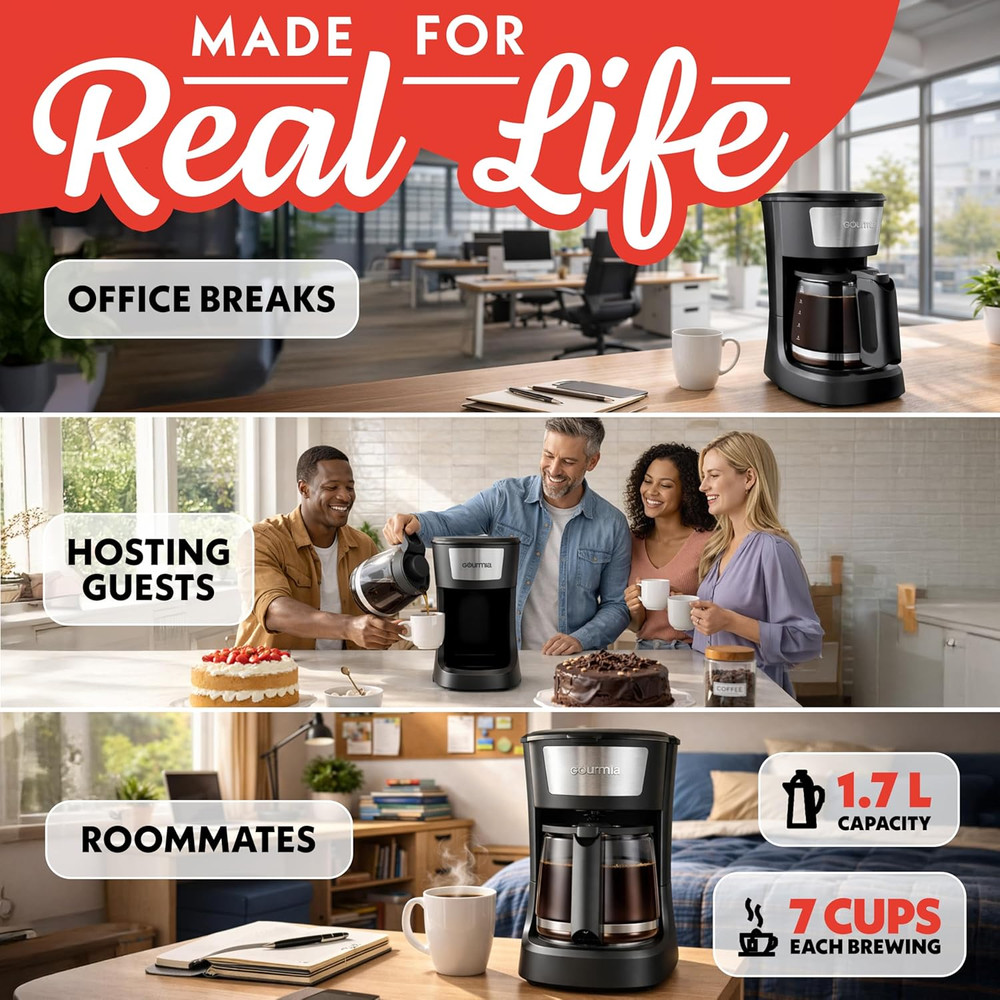 12 Cup One-Touch Coffee Maker – Pause and Serve with Automatic Keep Warm, Easy V