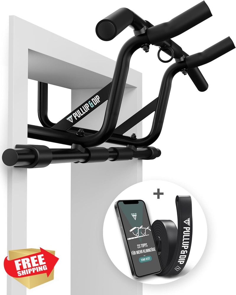 PULLUP and DIP Door Frame Pull-up Bar No Screws Padded