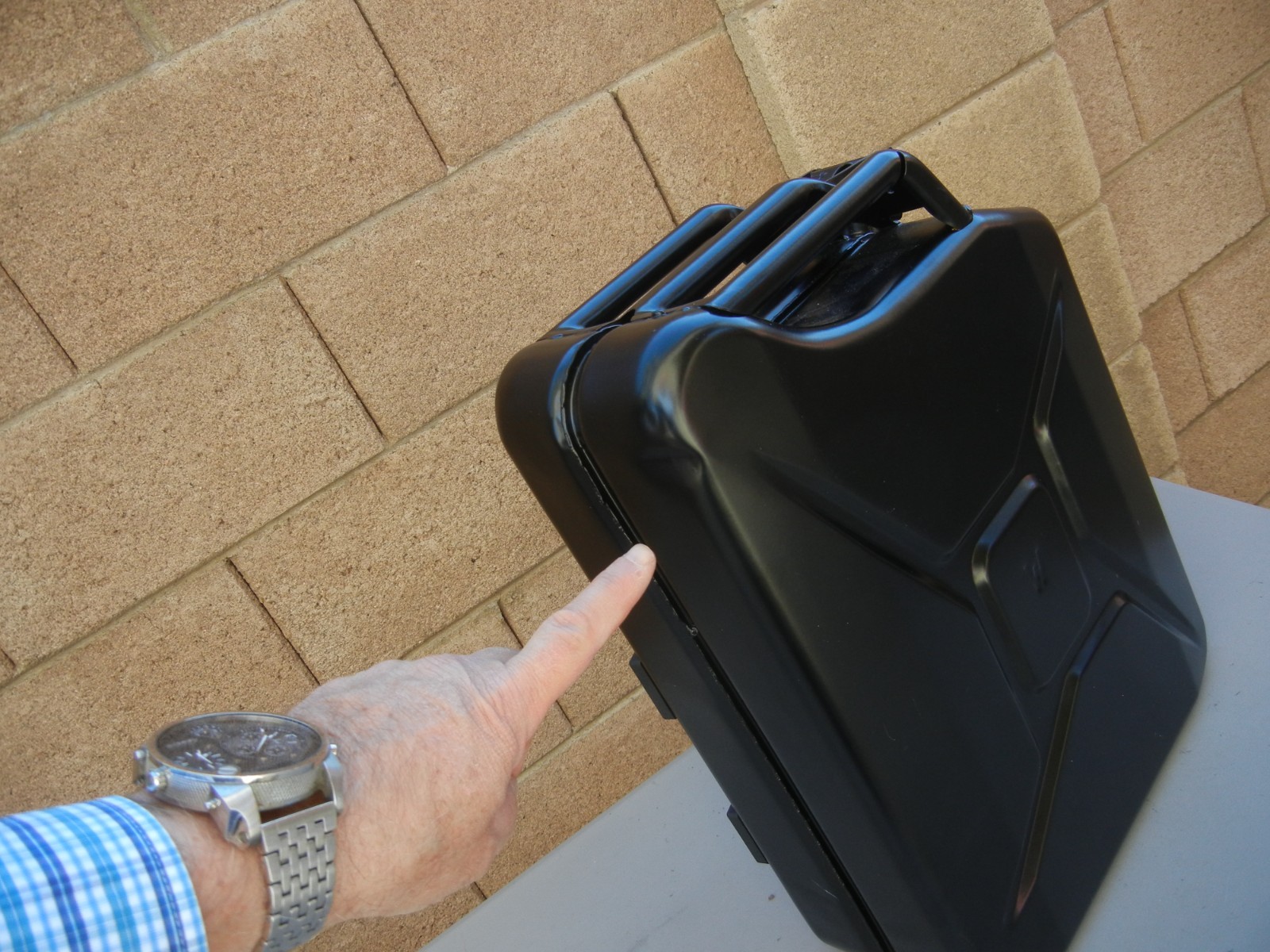 Handmade Jerry Can Mini Bar Personalized ('Mark') Liquor Cabinet Gift, NEW-OTHER