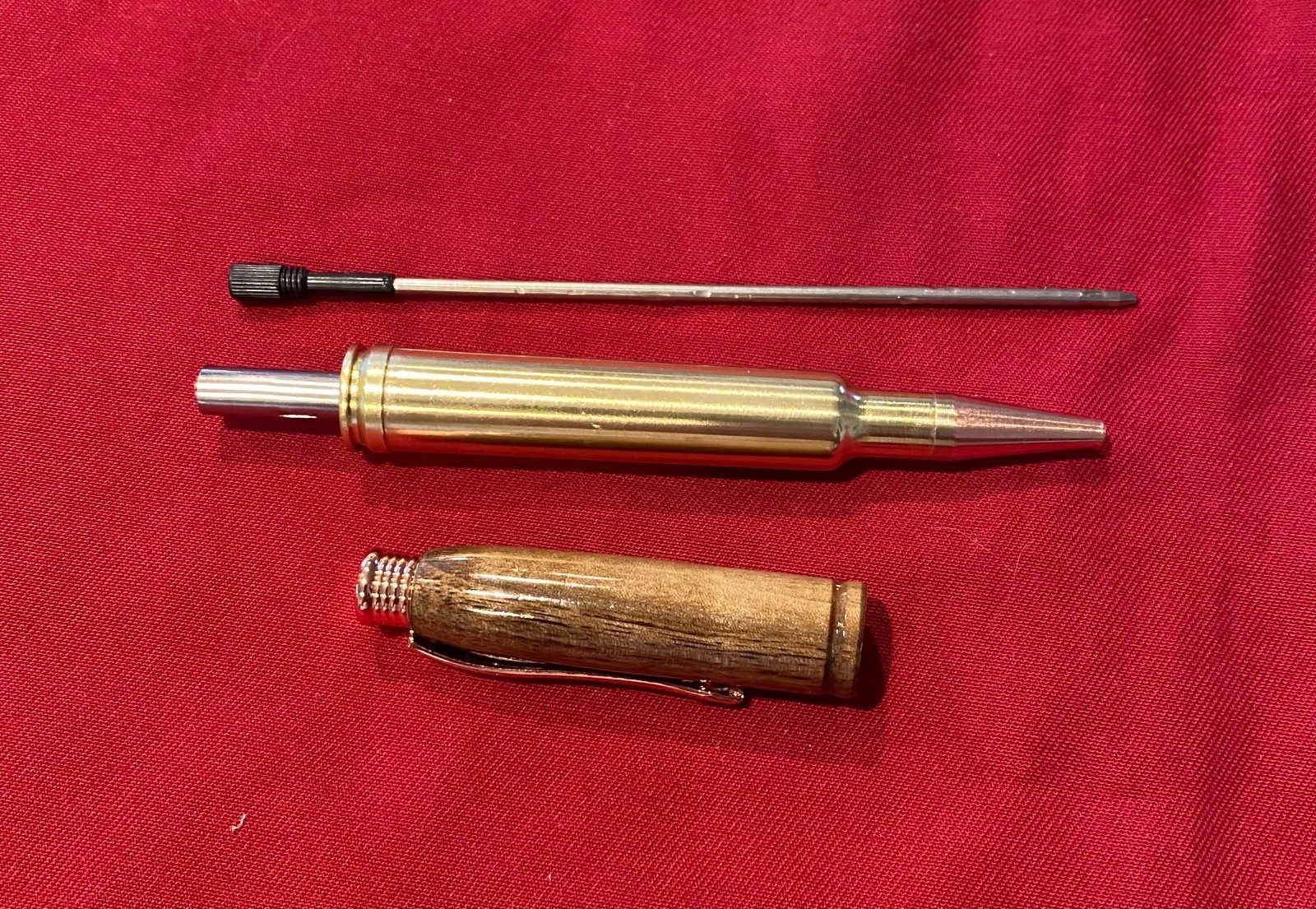 Hand Crafted 300 Weatherby / walnut  bullet pen Made in USA "IN STOCK"