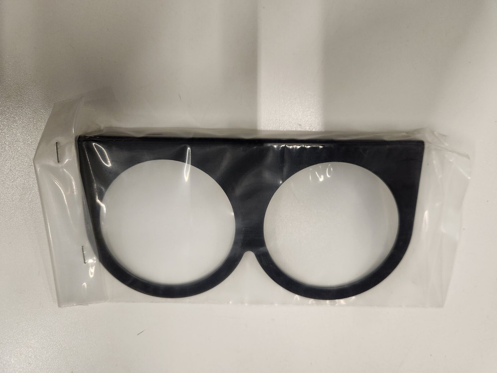 2 Gauge Panel, 2 5/8" Black