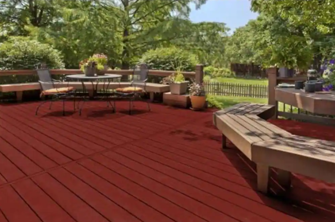 BEHR 5 Gal Premium Transparent Waterproofing Wood Finish REDWOOD #502 T330