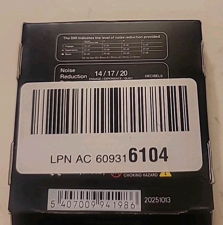 Loop - Switch 2 - Gold - 14/17/20 dB - Noise Reducing Ear Plugs - DAMAGED Box