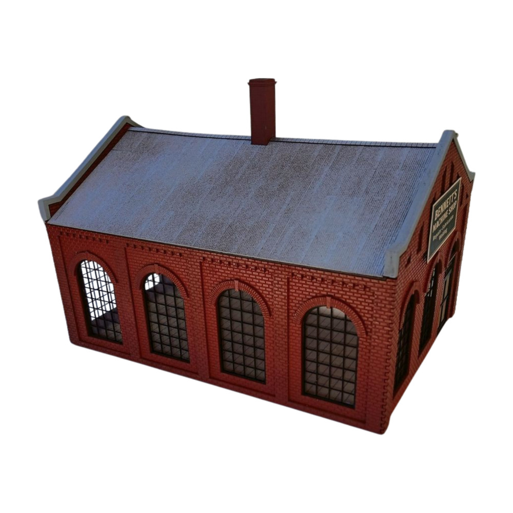 Bennett's Machine Shop – Trackside Structure 1:87th HO Scale KIT