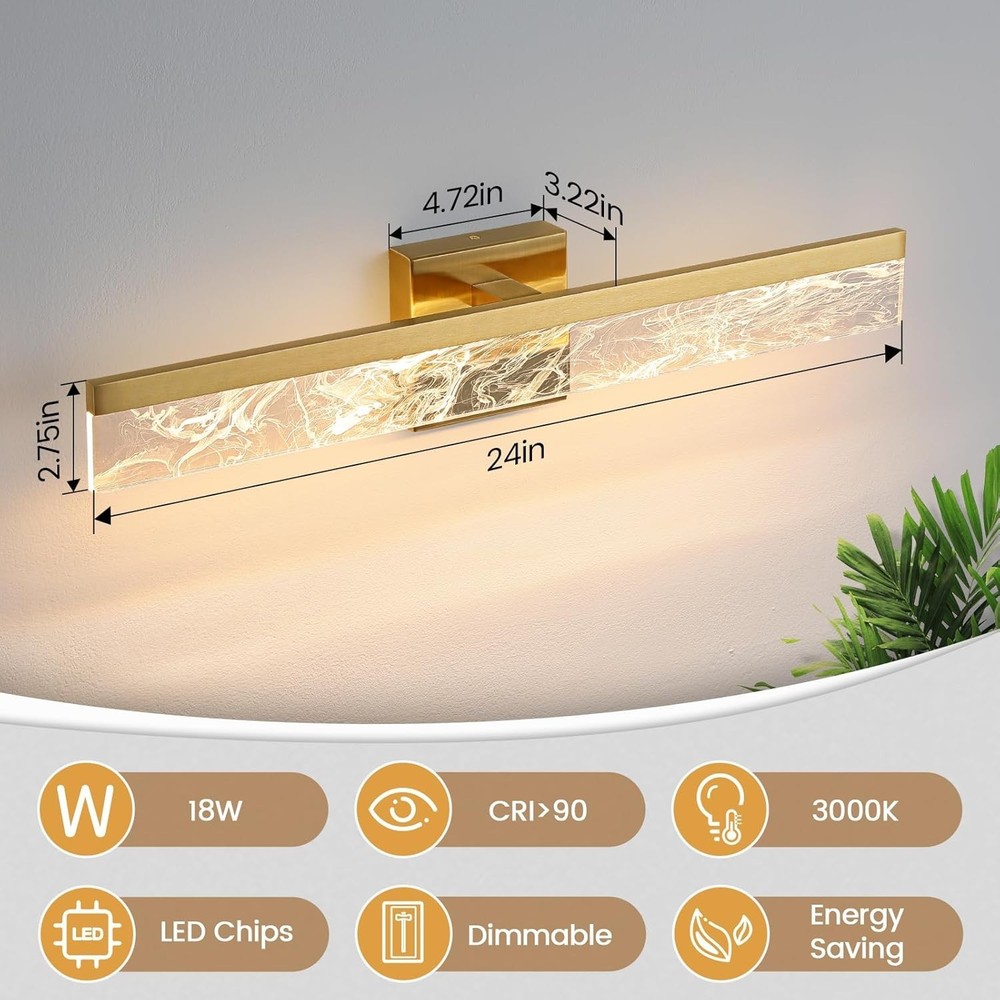 Gold Vanity Light
