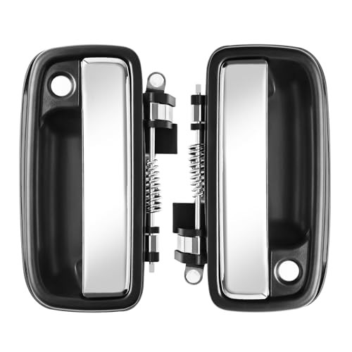 2pcs Outside Exterior Door Handles Front Left Driver Side & 2Pcs pattern#2