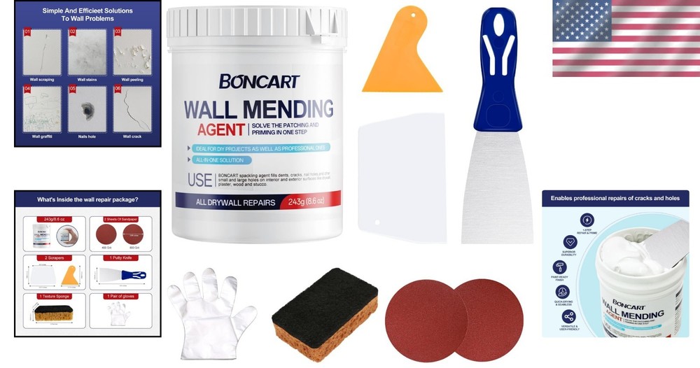 Professional 8.6oz Drywall Patch Repair Kit – Outclass Your Projects with Ease