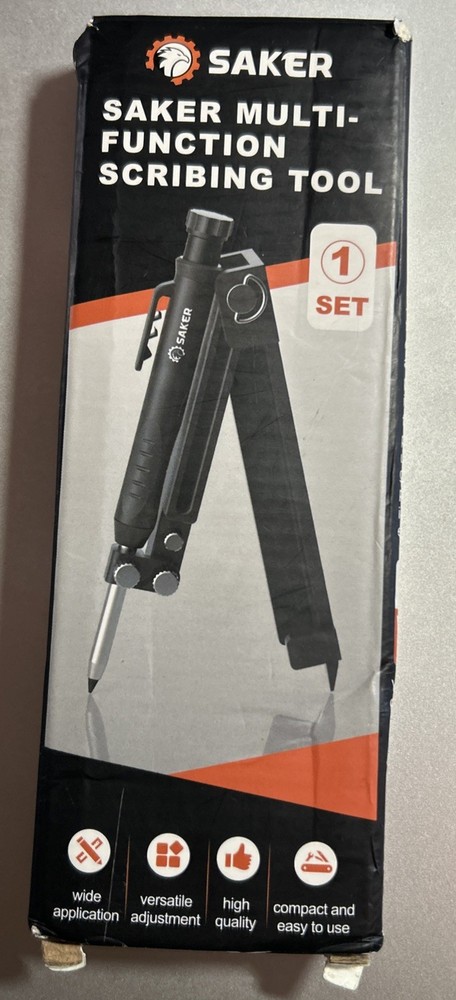 Saker Multi-Function Scribing Tool- Construction Pencil- Aluminum Alloy Scribe T