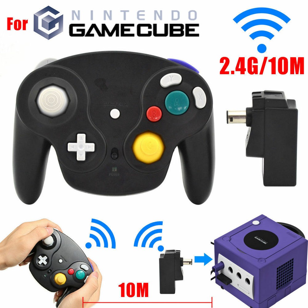 Wireless For Gamecube Retro Classic GC NGC Game Controller With Adapter Wavebird