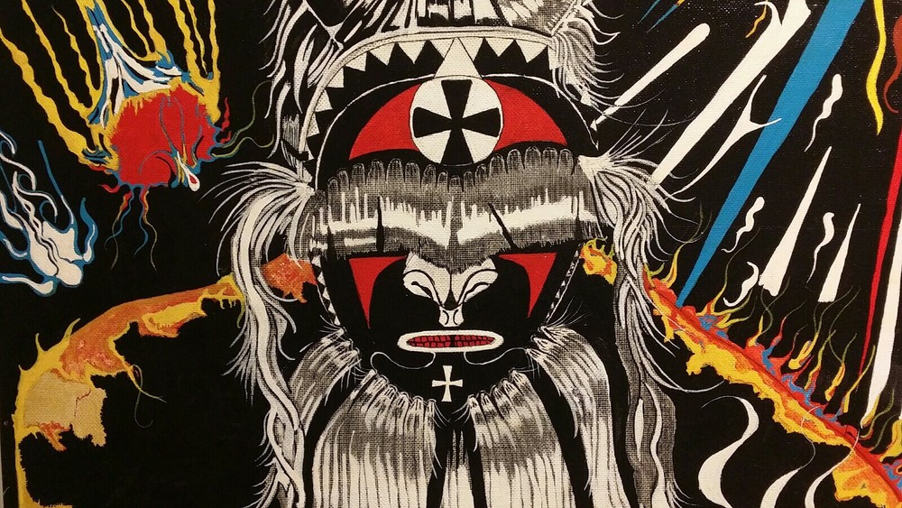 Painting Psychedelic Shaman Mandala