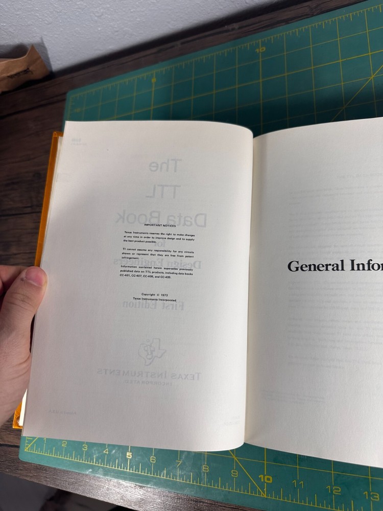 Texas Instruments The TTL Data Book For Design Engineers First Edition