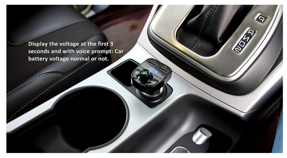 Cargador De Carro Para Celulares Con Blutu Bluetooth Musica Fm Radio Llamadas