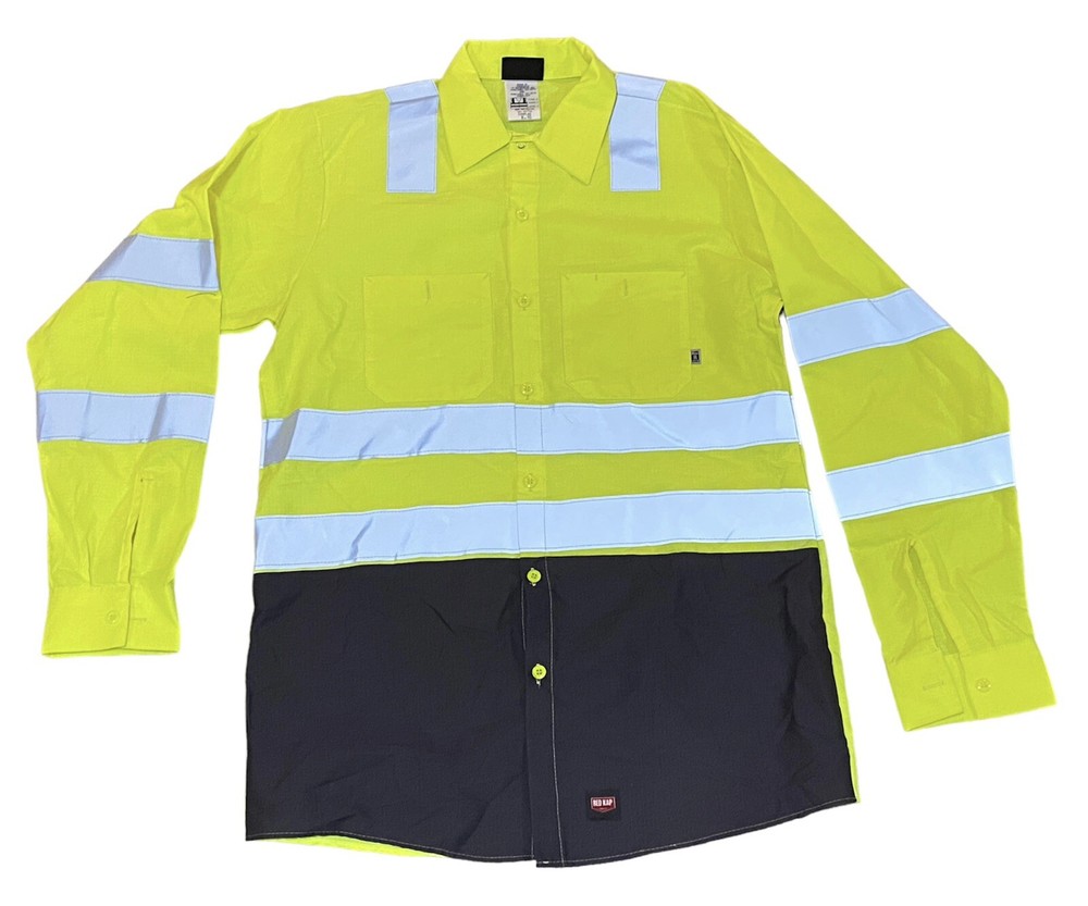 Red Kap Hi Vis Reflective Visibility Work Jacket Type R Class 3 Level 2 - Large