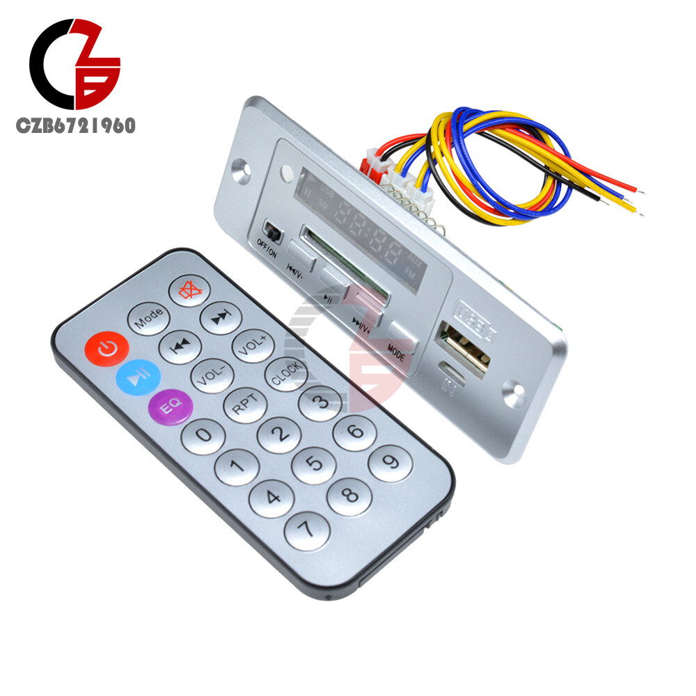 Mini 5V MP3 Decoder Board Bluetooth Controller Remote Amplifier 2*3W 3.6-5V