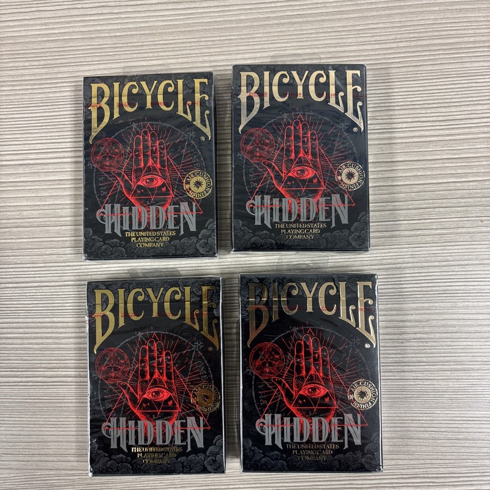 4 Pack: Bicycle *Hidden* Playing Card Deck (4263) - E9E