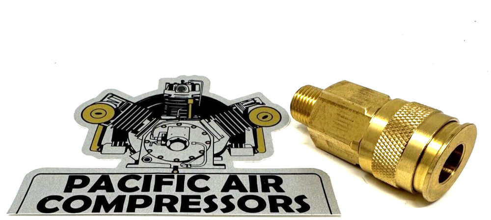 5140057-29 / D20675 BRASS AUTOMATIC UNIVERSAL QUICK COUPLER 1/4" MPT