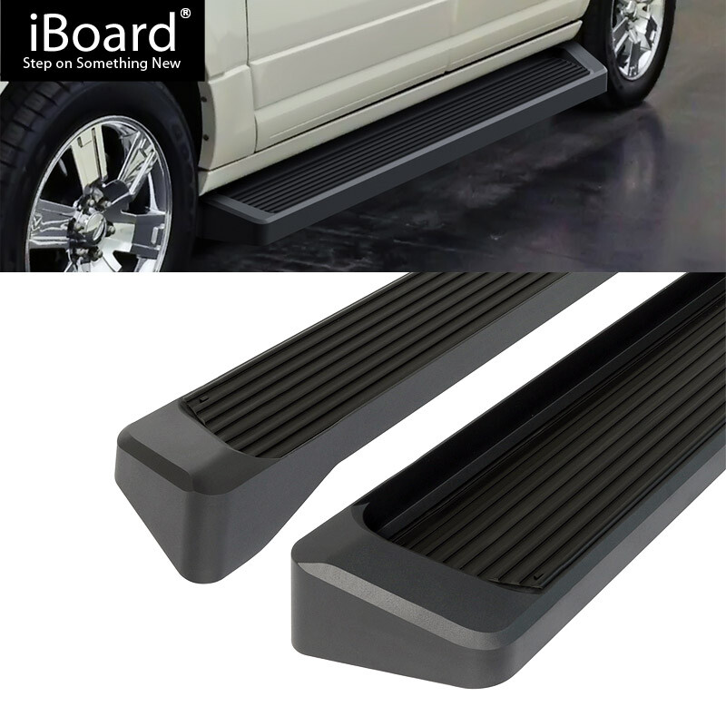Running Board Style Side Step 6in Black Fit Ford Expedition EL 07-17