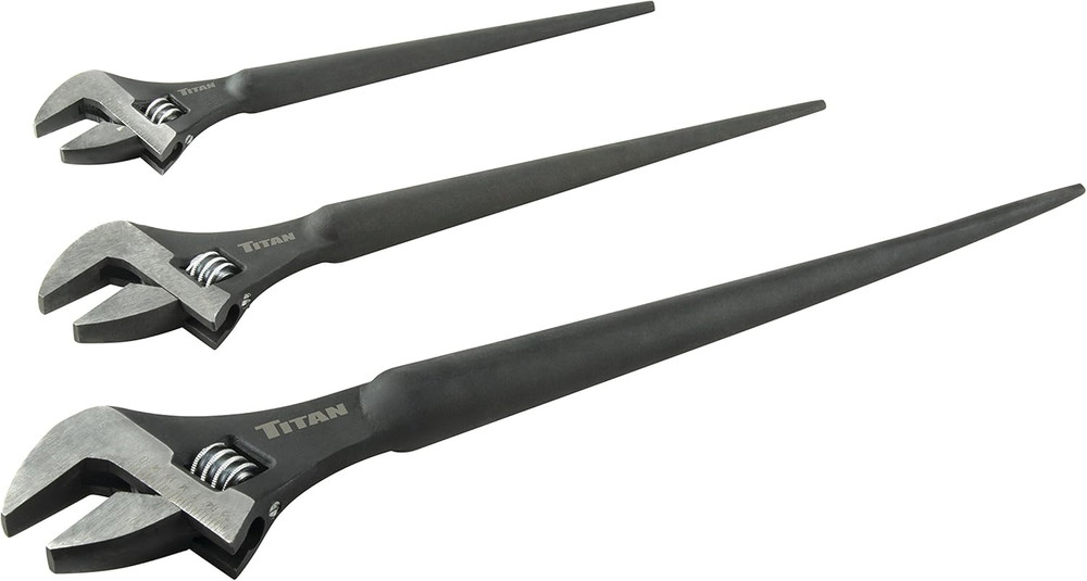 223 Adjustable Spud Wrench Set - 3 Pieces for Versatile Construction Use