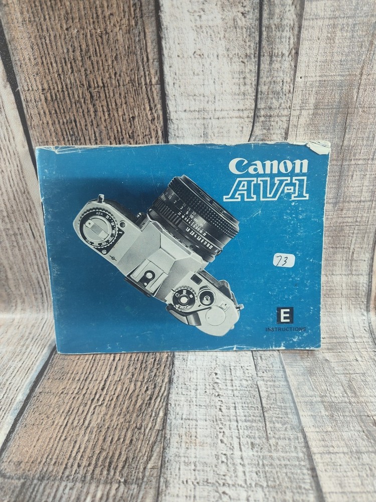 Canon AV-1 Camera Instruction Manual